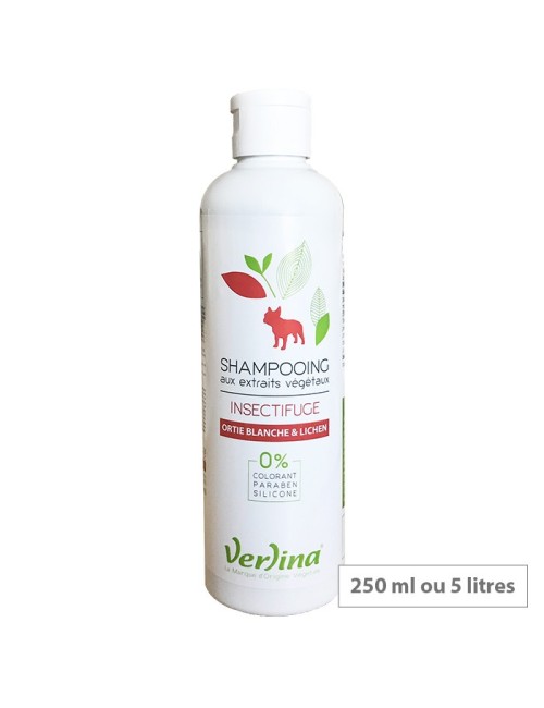 Shampooing chien protection insectifuge - ortie blanche et lichen