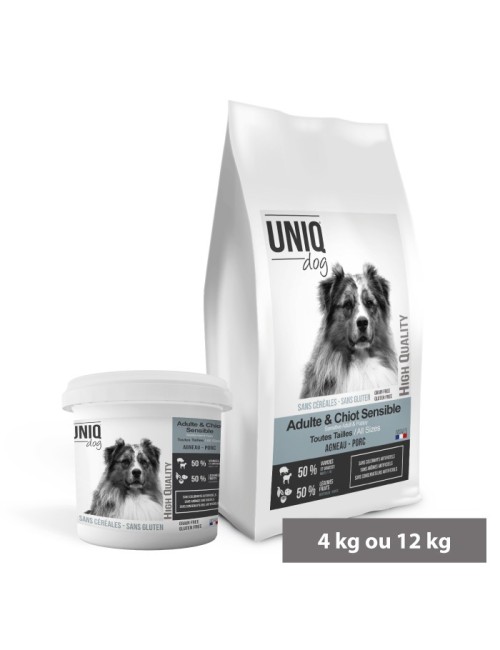 Croquettes sans céréales - Chien sensible UNIQ Dog