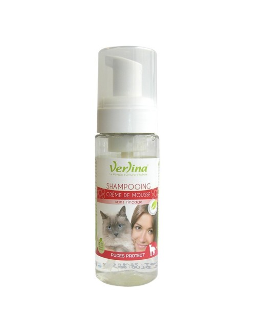 Shampooing Sec Naturel Mousse Chat Insectifuge
